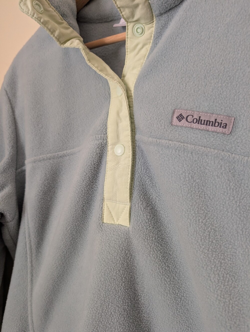 Columbia Fleece 1/4 Snap Pullover Jacket, Size Lrg